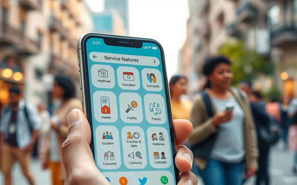 mobile apps social services accessibility